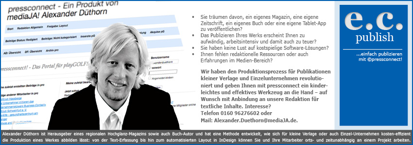 press-connect von Alexander Düthorn, mediaJA in Bamberg